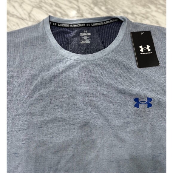 Under Armour Training Jersey Mens XL Vanish Seamless Blue 1382801 465 - Picture 4 of 8
